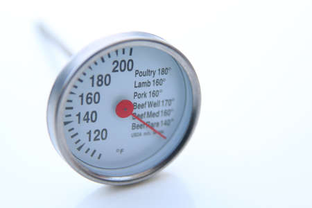 cooking thermometer isolated over a white background