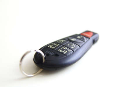 Car key remote isolated on a white backgroundの写真素材