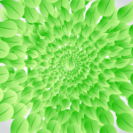 green leaves illustration design graphic bright backgroundのイラスト素材