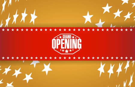 grand opening gold card background illustration designのイラスト素材