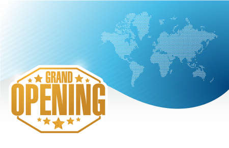 grand opening gold card background illustration designのイラスト素材