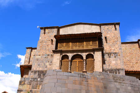Qorikancha ruins and convent Santo Domingo in Cuzco, Peru.の写真素材