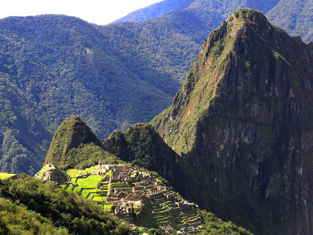 Mysterious city of Machu Picchu, Peru. Wonder of the World