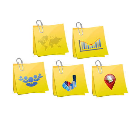 business info graphic memo post illustration design graphic