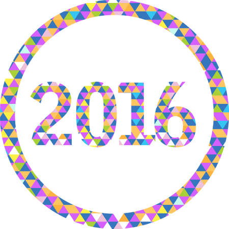 2016 triangle shape sign pattern background illustration design graphicのイラスト素材