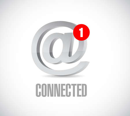 online connected communication concept message. illustration isolated over whiteのイラスト素材