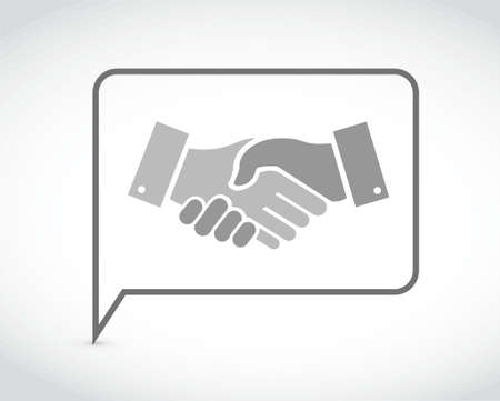 communication handshake concept illustration design graphic isolated over whiteのイラスト素材