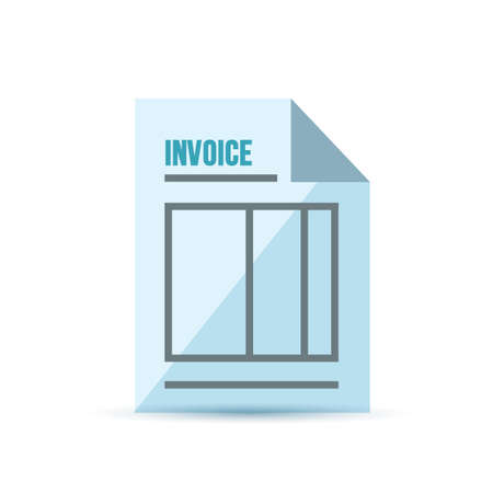 invoice form illustration design isolated over a white backgroundのイラスト素材