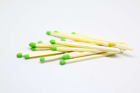 green head matches isolated over a white background