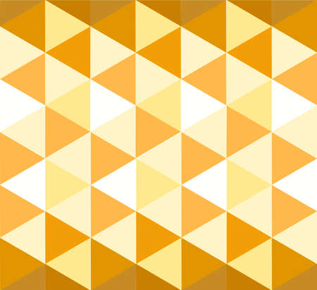 Triangle pattern in orange color shades illustration backgroundのイラスト素材