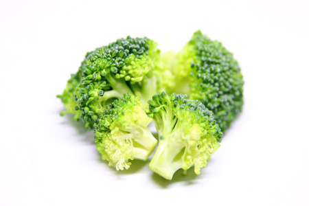 Healthy broccoli. healthy food over a white backgroundの写真素材