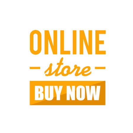 online store buy now sign concept illustration over a white backgroundのイラスト素材