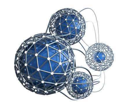 Network abstract 3D concept
