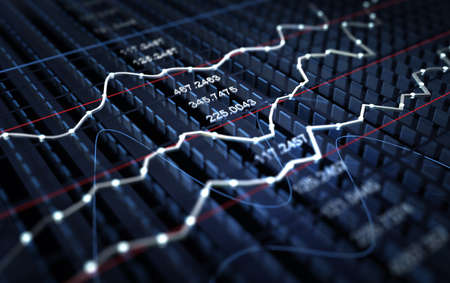 Stock market graph background Stock market graph background