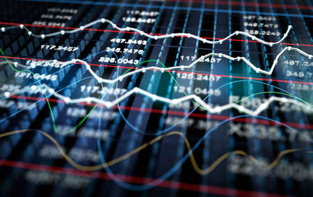 Stock exchange graph background Stock exchange graph background