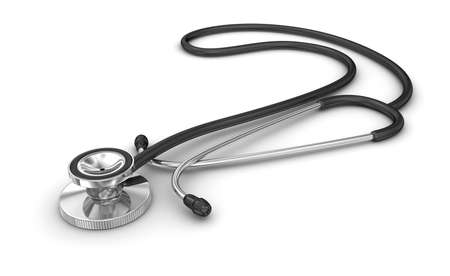 Stethoscope in white backgroundの写真素材