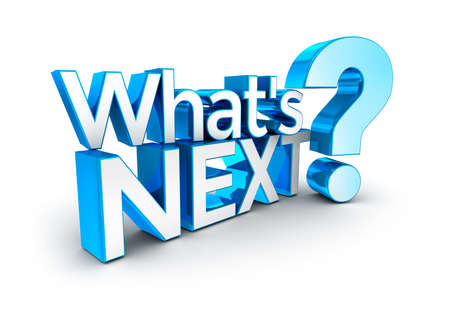 Whats next text, 3d Conceptの写真素材