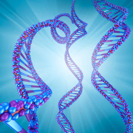Digital illustration - DNA structure