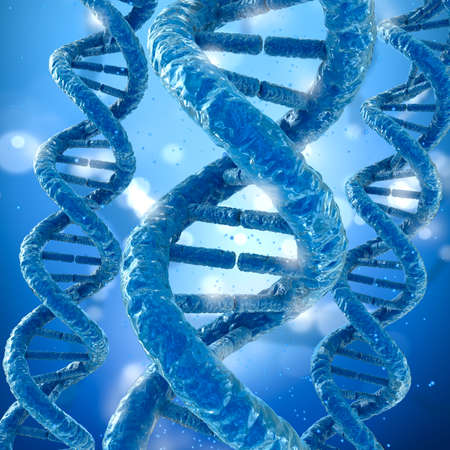 DNA molecule concept, Medical accurate 3D illustrationの写真素材