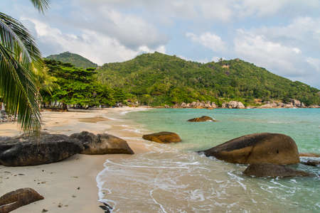 Silver beach or Crystal bay beach view at Koh Samui Island Thailand