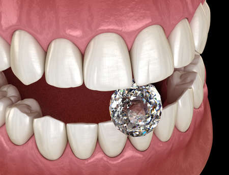 Brilliant smile, 3D illustration concept.