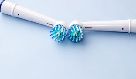 oral health daily hygiene.women or kid using toothpick dental floss or electric toothbrushの写真素材
