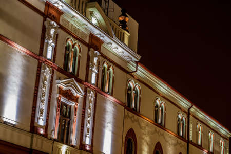 Lighting design of Hotel Astoria from Oradea, Romaniaのeditorial素材