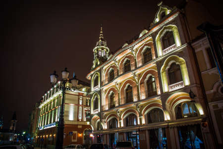 Lighting design of Hotel Astoria from Oradea, Romaniaのeditorial素材