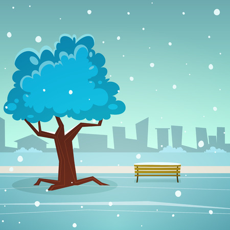Winter Parkのイラスト素材