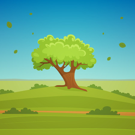 Cartoon Landscapeのイラスト素材