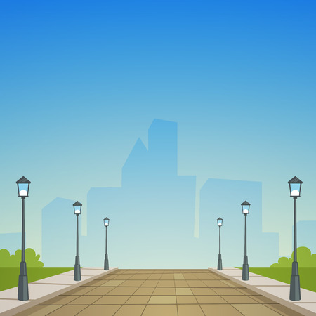 City Streetのイラスト素材