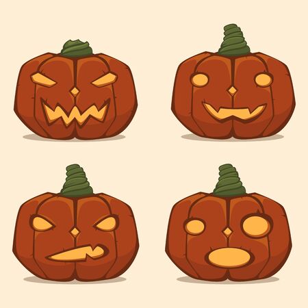 Halloween Pumpkinsのイラスト素材