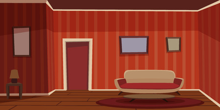 Retro Living Roomのイラスト素材
