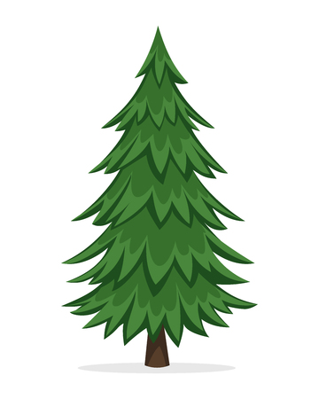 Cartoon Pine Treeのイラスト素材