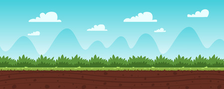 Cartoon Game Backgroundのイラスト素材