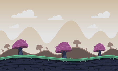 Game Cartoon Backgroundのイラスト素材