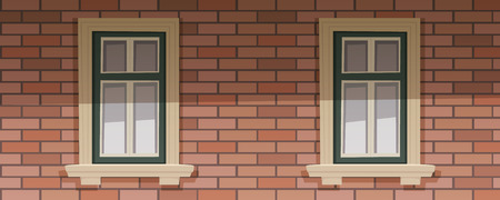 Retro Building Facadeのイラスト素材