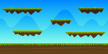 Cartoon Game Backgroundのイラスト素材