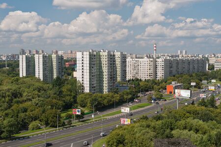 August 9, 2013: Foto of Moscow region Vladikino and Otradnoe. Russiaのeditorial素材