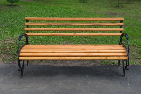 empty bench in the park