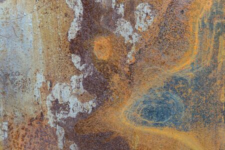 surface of an old rusty metal plateの写真素材