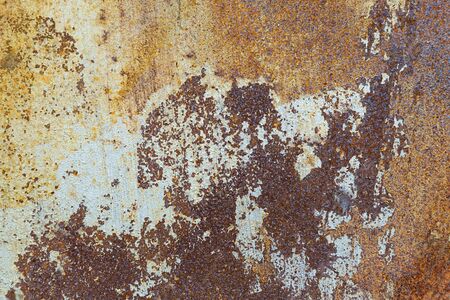 surface of an old rusty metal plateの写真素材
