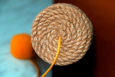 Scratching post for cats, top view.