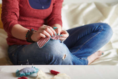 Sewing process.の写真素材