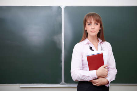 Back to school. Portrait of teacher.の写真素材