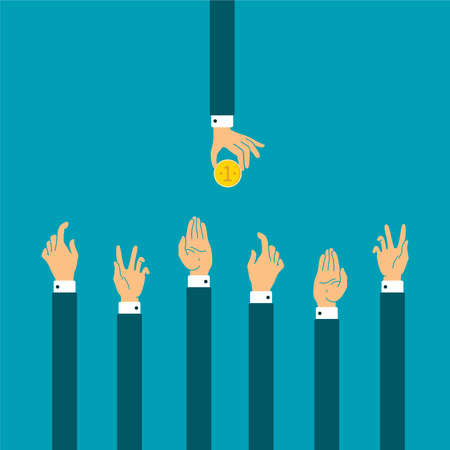 Competition vector concept in flat styleのイラスト素材