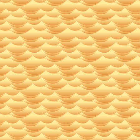 Desert sand dune waves seamless vector texture or patternのイラスト素材