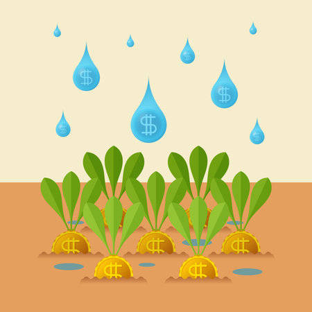 Return on investment vector concept in flat styleのイラスト素材