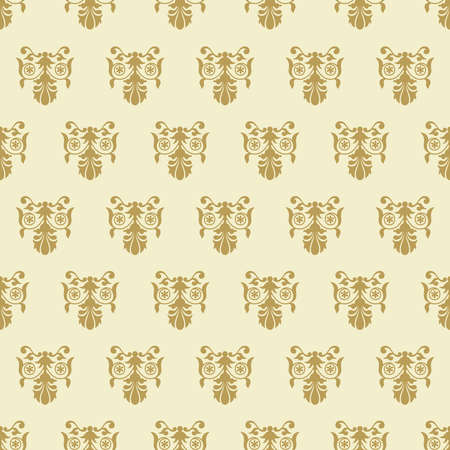 Old fashioned floral royal seamless textureのイラスト素材