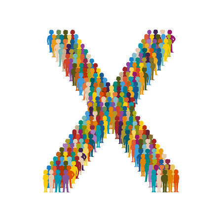 Letter X icon.のイラスト素材